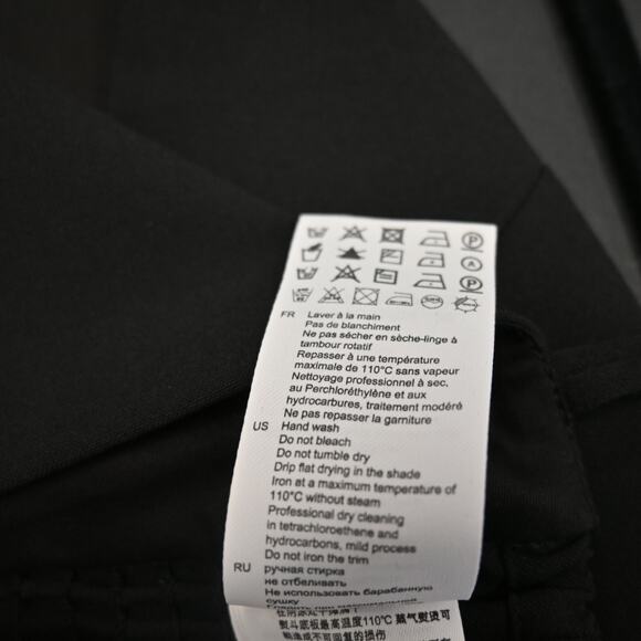 Sandro Bra Crop Top Size 0 Black Embellished Rhinestone Smocked Sleeveless - Picture 8 of 12